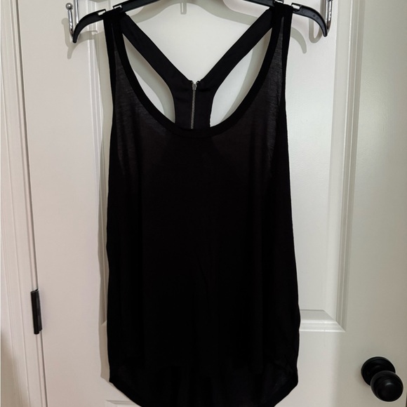 Splendid Black Sleeveless Razor back zipper Tank Top - Picture 1 of 9